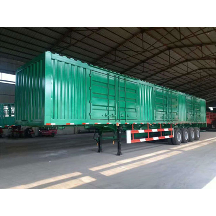 Where are four axle van semi trailers used?
